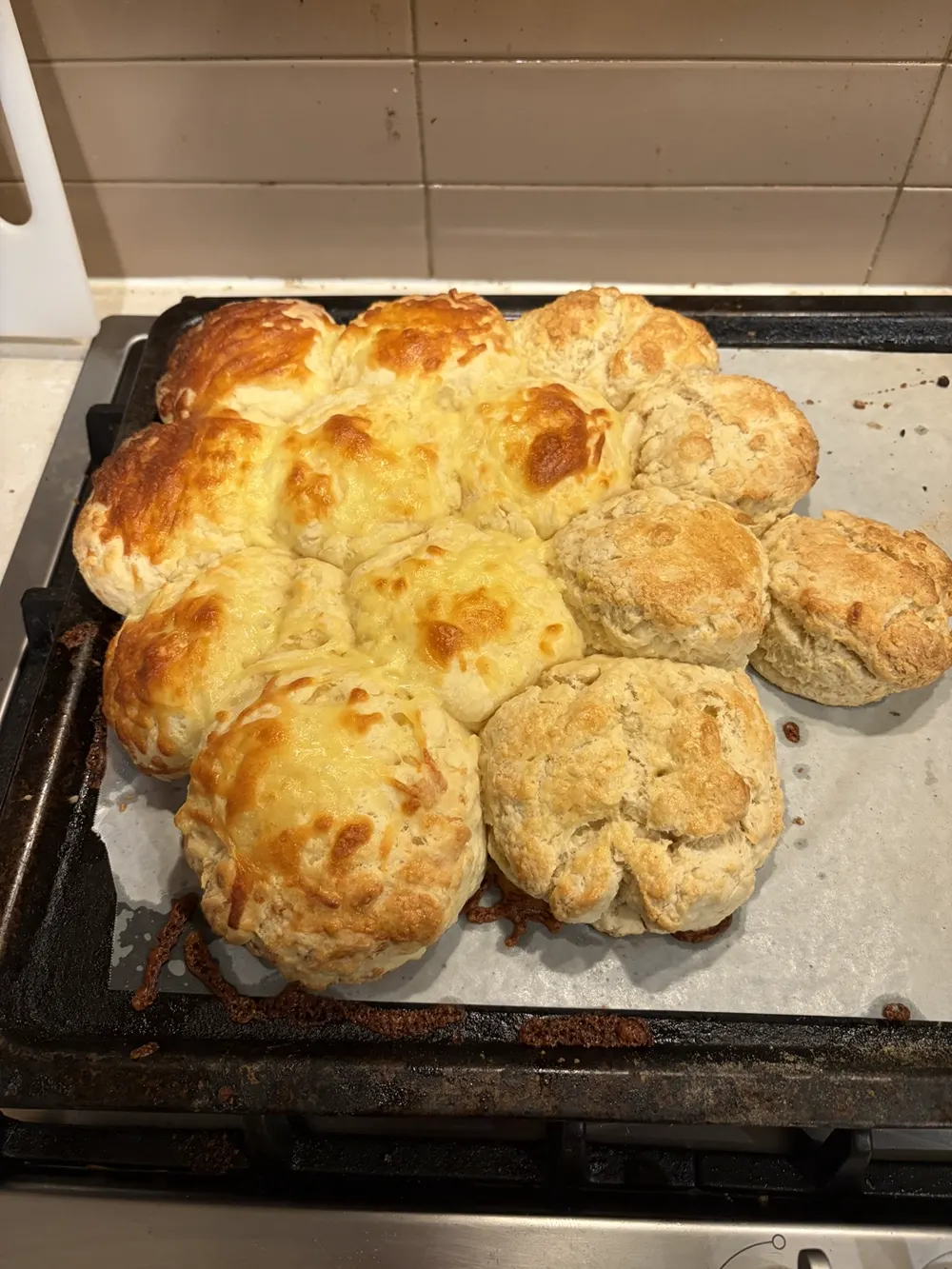 A tray of homemade scones