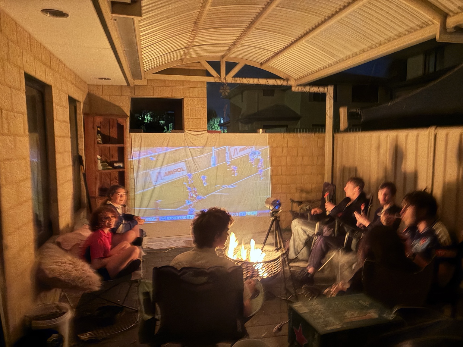 An evening together outside