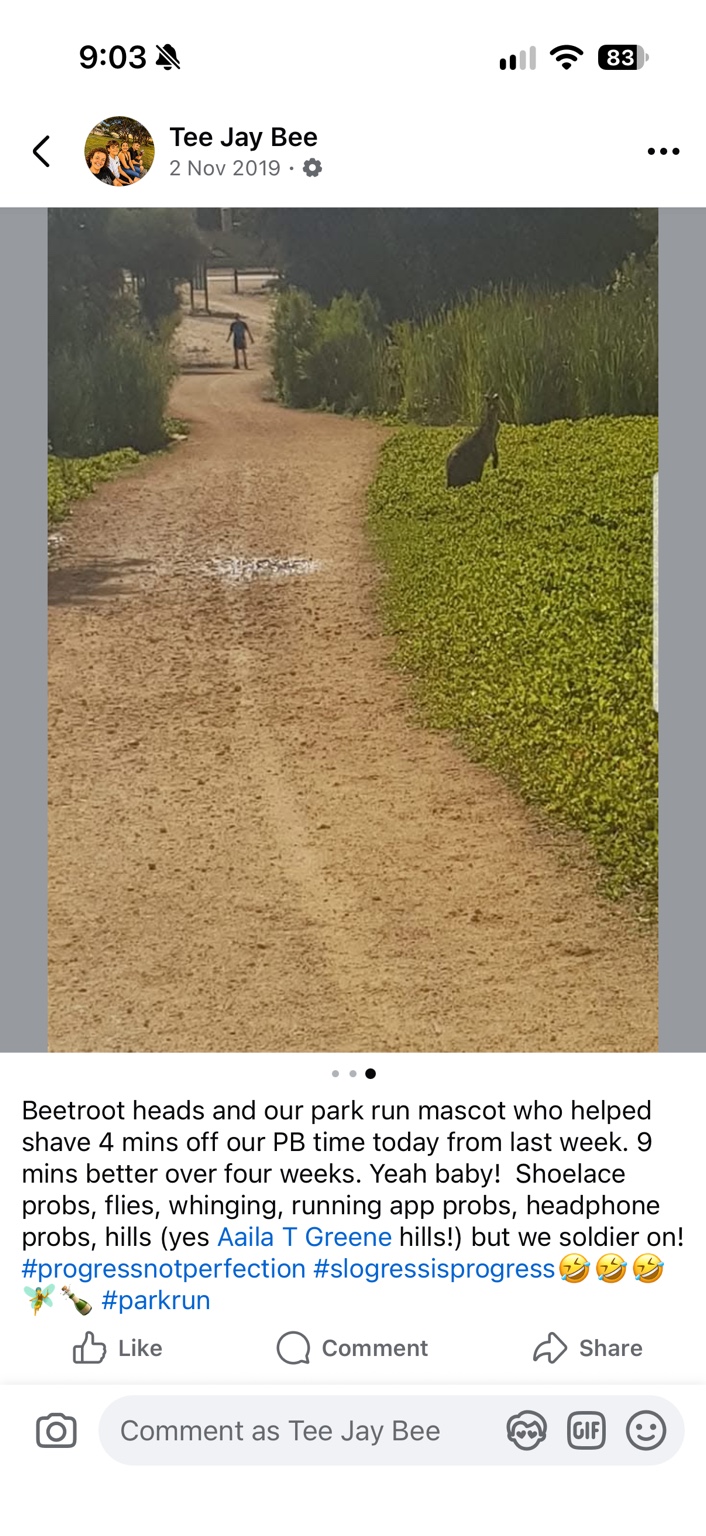 Our parkrun mascot — November 2019